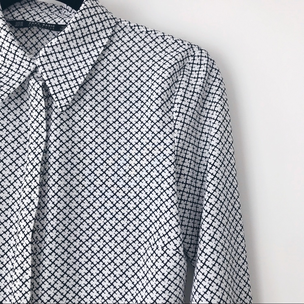 Zara Collection Turn Cuff Blouse